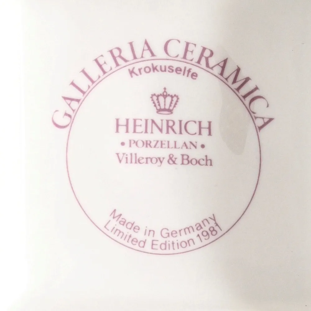 Коллекционная Фарфоровая статуэтка «Фея Крокуса», Heinrich Villeroy&Boch Германия - 1981 год.