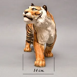 Редкость! Большая Фарфоровая статуэтка «Идущий ТИГР», Hutschenreuther Германия, 1955 - 1968 годы.