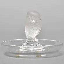 Хрустальная Подставка «Птичка» для колец и украшений в стиле Арт Нуво, Lalique Франция.