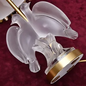 Электрическая Настольная Лампа - Светильник «ARIANE»,  Хрусталь Laligue Франция.