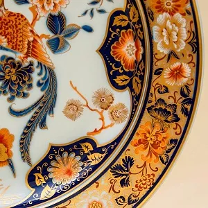 Большое Коллекционное Блюдо - Тарелка из серии «Yokohama», Фарфор KAISER, Германия D -39 см.