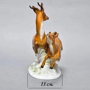 Коллекционная Фарфоровая статуэтка «Бегущие газели», ROSENTHAL Германия - 1936 год. 