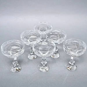 Редкость! Хрустальные Креманки - Фужеры для Шампанского серия «Neptune», BACCARAT, Франция, 80 -гг. 