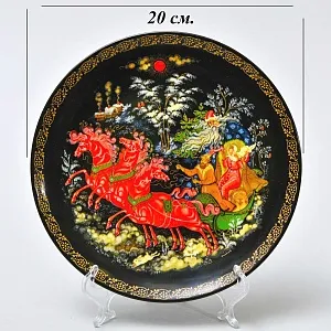 Коллекционная Тарелка «Сказка - МОРОЗКО» Фарфор - ЛФЗ, СССР - 1990 год.