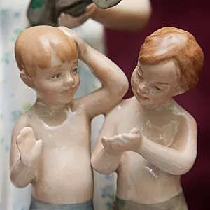 Авторская Фарфоровая Статуэтка «В жаркий полдень», ДФЗ - Дулево, СССР -1962 год. 