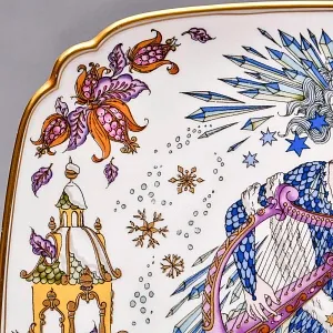  Коллекционная Тарелка - Настенное Блюдо «Времена года. Зима», Фарфор Hutschenreuther Германия - 1978 год.