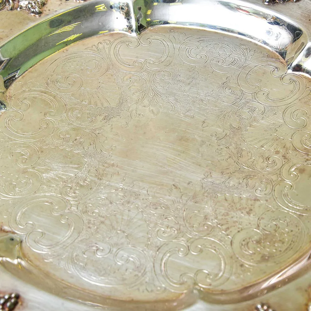 Антикварный Поднос для сервировки и подачи готовых блюд, Мелталл Silverplate. SHEFFIELD Англия.