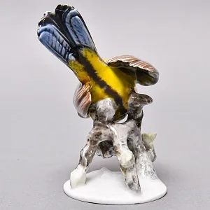 Коллекционная Фарфоровая статуэтка «Птица. Большая синица», ROSENTHAL Германия, 60-е годы ХХ века. 