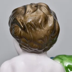 Редкая! Фарфоровая статуэтка «Мальчик с виноградом и собака», ROSENTHAL Германия, первая половина ХХ века. 