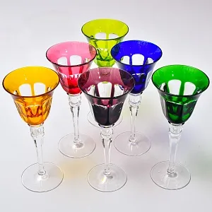 Редкость! Набор Хрустальных Бокалов для вина «Quelle», NACHTMANN Германия, 70 -е годы ХХ века.