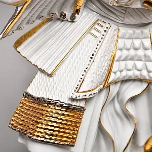 Большая Авторская Фарфоровая статуэтка «Самурай - Путь Воина», Ahura Италия, 80-е годы ХХ века.