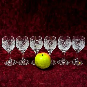 Хрустальные Рюмки серия «PARIS», NACHTMANN Германия 70-е годы ХХ века.