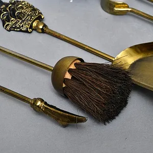 Набор Инструментальных Принадлежностей «Паруса Виктории» для Камина или Печи, на Подставке. Англия.