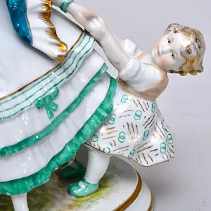 Редкость! Коллекционная Фарфоровая статуэтка «Мама и дети. На прогулке», Karl Ens Германия.