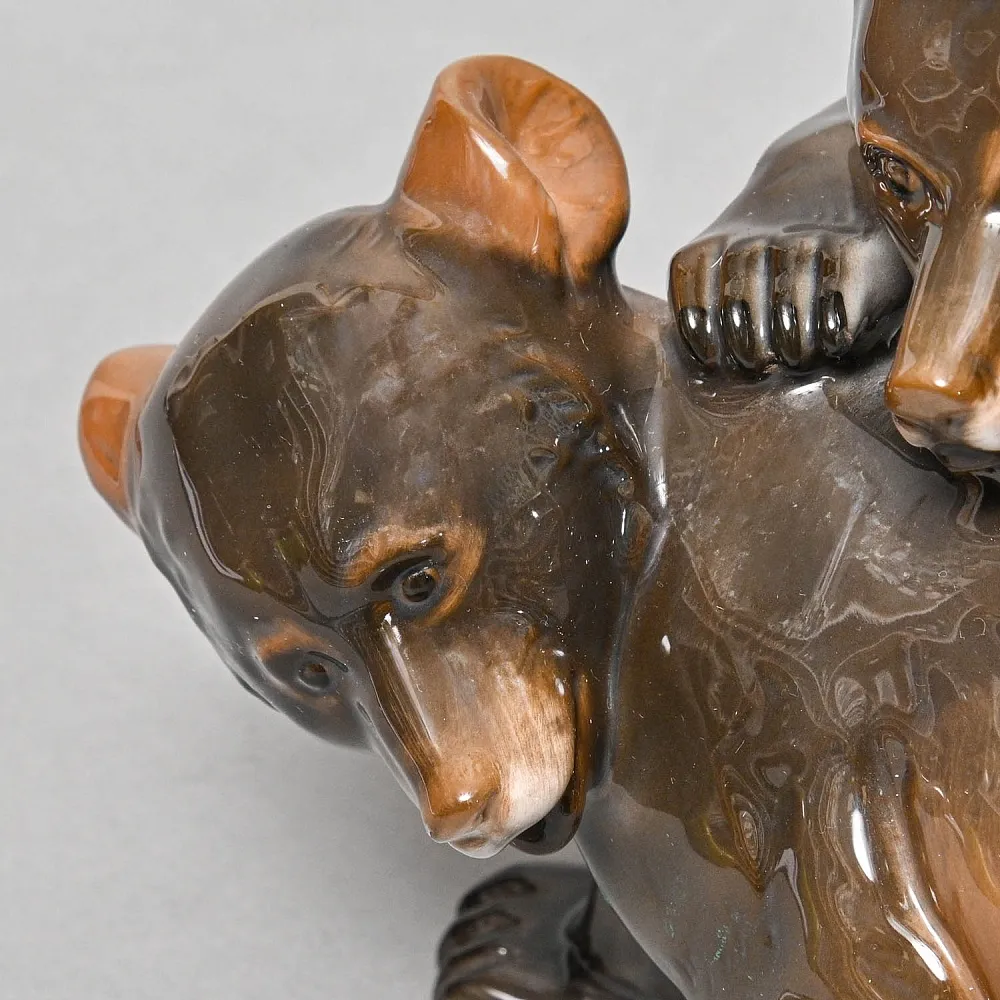 Редкая Коллекционная Фарфоровая статуэтка «Медвежата - игры», , ROSENTHAL Германия -1957 год.
