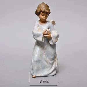 Коллекционная Фарфоровая статуэтка «Ангел с птицей» серия Грес, Lladro Испания.