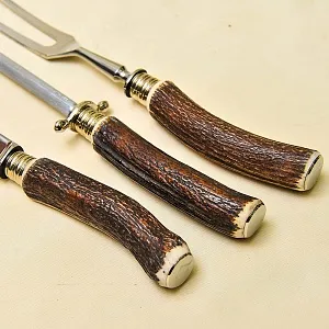 Набор для Барбекю «Охота» из 3-х предметов, Германия, Rostfrei Solingen, 60 -е гг.