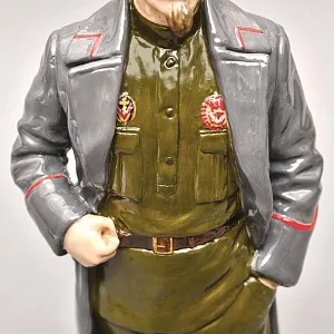 Коллекционная Авторская Статуэтка «Председатель ВЧК СССР - Дзержинский Ф.Э.», фарфор, Россия. 