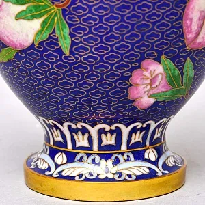 Парные Вазы «Фруктовый Сад» в технике «Клуазоне», металл Китай 50 -е годы ХХ века.