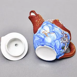 Чайный Сервиз на 6 персон «Небесные Драконы», Фарфор SATSUMA Япония, середина ХХ века.