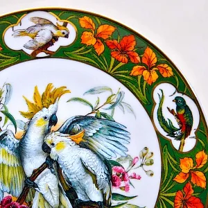 Редкость! Коллекционная Тарелка «Какаду» Фарфор, Hause Schirnding, Германия - 1994 год.