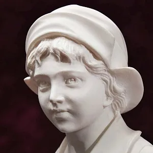 Авторская Коллекционная статуэтка - бюст «Мальчик», Италия - вторая половина ХХ века.