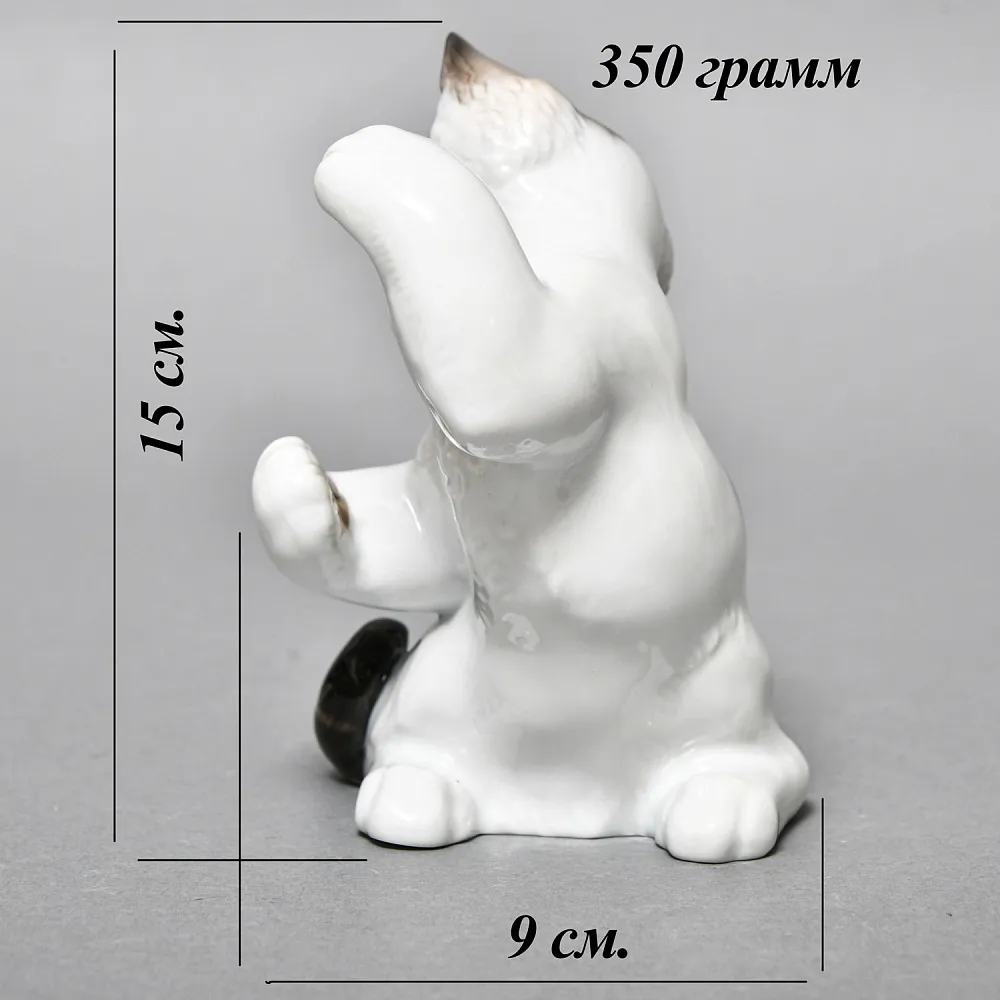 Коллекционная Фарфоровая статуэтка «Игривый Котенок», ROSENTHAL Германия - 1957 год. 