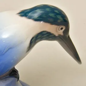 Авторская Фарфоровая Статуэтка «ПТИЦА. ЗИМОРОДОК», Bing&Grøndahl Дания, 1970 - 1983 гг.