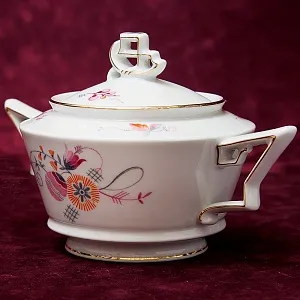 Чайный сервиз «TIRANA» на 4-е персоны Фарфор Розенталь / Rosenthal Германия -1930 год.