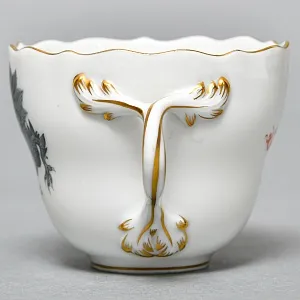 Коллекционная Кофейная пара «Серый Дракон», Фарфор, MEISSEN Германия, первая половина ХХ века.