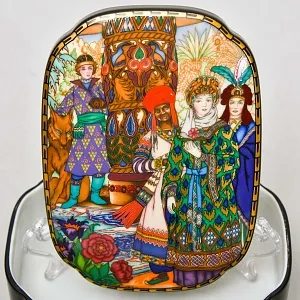 Коллекционная Фарфоровая Шкатулка «ЖАР-ПТИЦА» из серии «Русские Сказки», VIlleroy&Boch Германия.