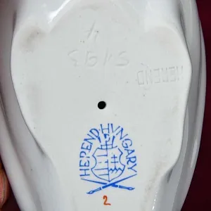 Коллекционная Фарфоровая статуэтка «Белый Лебедь», HEREND, Венгрия, 80-е годы ХХ века.