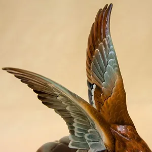 Большая Фарфоровая Статуэтка «Птицы - Взлетающие утки», Hutschenreuther,  Германия -1970 год.