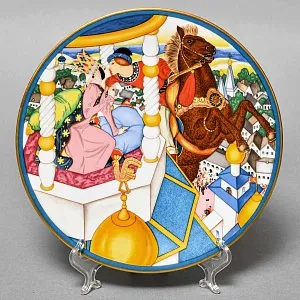 Коллекционная Фарфоровая тарелка «Конек - Горбунок», Villeroy&Boch Германия - 1982 год. 