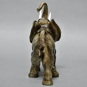 Коллекционная Фарфоровая статуэтка «Идущий СЛОН», Hutschenreuther Германия, 1955 -1968 годы. 
