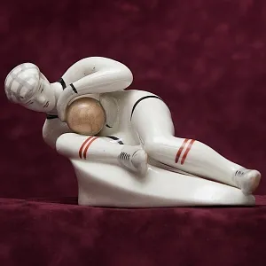 Коллекционная Фарфоровая статуэтка «Футбольный вратарь», СССР Полонне ЗХК. 
