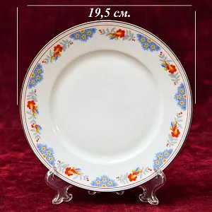 Антикварная Коллекционная Фарфоровая Чайная Тройка «Цветочный орнамент» , Schirnding Porzellan A.G. Германия 1909 - 1925 годы.