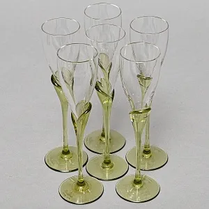 Рюмки из коллекции «Papyrus» - 6 шт., Хрусталь Rosenthal Studio Line, Германия - 1960 -1969 годы.