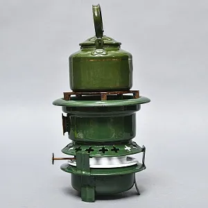 Старинная Керосиновая Горелка - Плитка - Керогаз с Чайником, GEORG HALLER Германия -40 гг.