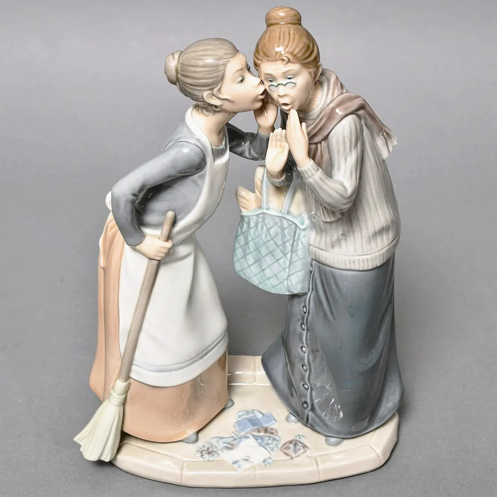  Коллекционная Фарфоровая статуэтка «Сплетницы», Lladro / Лядро Испания, 1978 - 1985 годы.