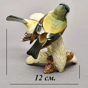 Фарфоровая Статуэтка «Пара Птиц - Синички», Hutschenreuther Германия - 1969 год.