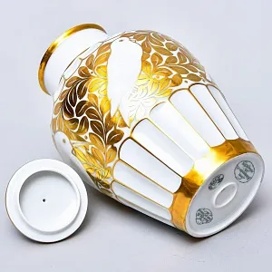 Редкость! Авторский Винтажный Фарфоровый Вазон «ПТИЦЫ», Hutschenreuther Германия Н - 28 см.