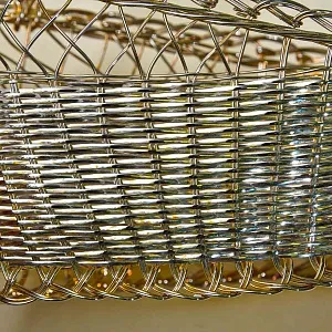 Винтажная Подставка «Корзинка» для Бутылки Вина, Silverplate, Франция, 60 -е годы ХХ века.