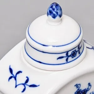 Фарфоровая Чайница с крышкой «Луковый узор», MEISSEN / МЕЙСЕН Германия, вторая половина ХХ века.
