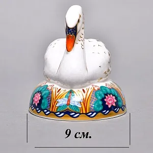 Коллекционное Пресс - Папье, Фарфоровая Статуэтка «ЛЕБЕДЬ», Royal Crown Derby Англия.