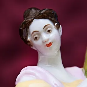 Авторская Фарфоровая статуэтка «Гоголевские персонажи. Маниловы», ЛФЗ СССР, 50-60 гг. 