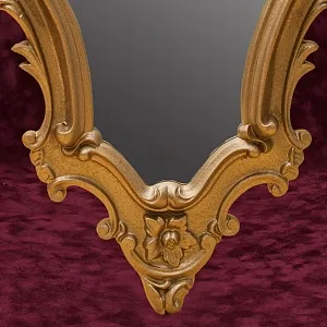 Винтажное Настенное Фигурное Зеркало Франция 47 см. х 33 см.