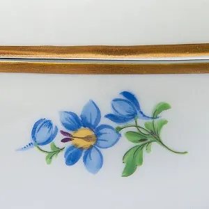 Коллекционная Фарфоровая Шкатулка - Бонбоньерка «BLUMEN», MEISSEN / МЕЙСЕН, Германия.