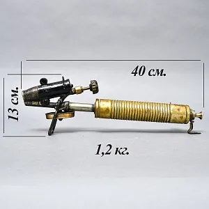 Редкость! Винтажная Латунная Бензиновая Горелка - Поршневая Паяльная Лампа, BARTHEL Германия -50 гг. 
