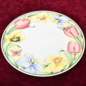 Сервировочная Тарелка - Блюдо для торта, Фарфор Villeroy&Boch Германия, 1991 - 1993 годы.